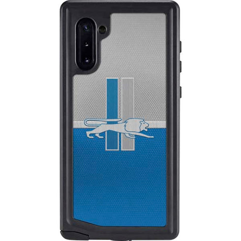 NFL Detroit Lions Vintage Galaxy Note 10 Waterproof Case