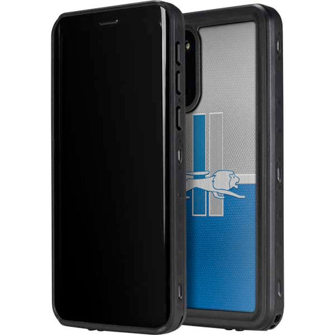 NFL Detroit Lions Vintage Galaxy S20 Plus Waterproof Case