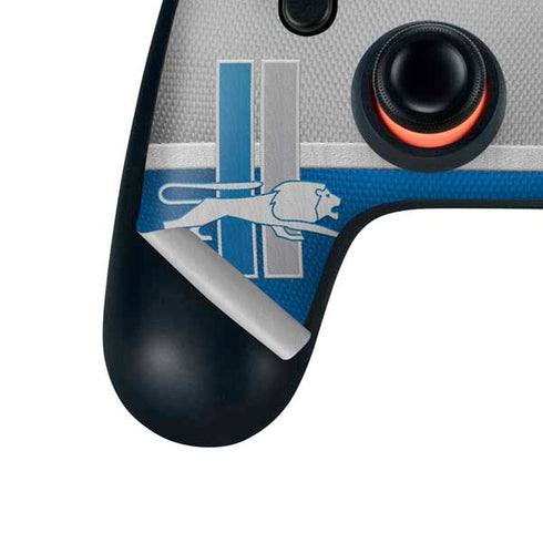NFL Detroit Lions Vintage Google Stadia Controller Skin