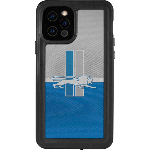 NFL Detroit Lions Vintage iPhone 12 Pro Waterproof Case