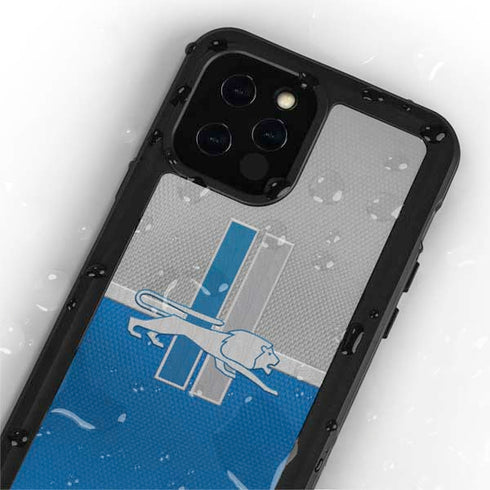NFL Detroit Lions Vintage iPhone 12 Pro Waterproof Case
