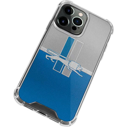 NFL Detroit Lions Vintage iPhone 15 Pro Clear Case