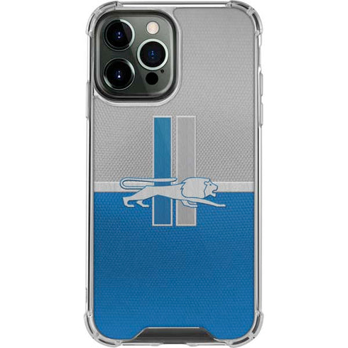 NFL Detroit Lions Vintage iPhone 15 Pro Max Clear Case