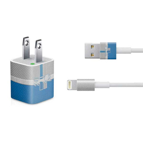 NFL Detroit Lions Vintage iPhone Charger (5W USB) Skin
