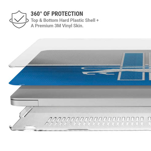 NFL Detroit Lions Vintage MacBook Air 13in M1 (2021) Case plus Skin