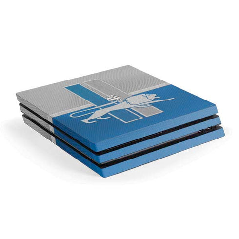 NFL Detroit Lions Vintage PS4 Pro Console Skin