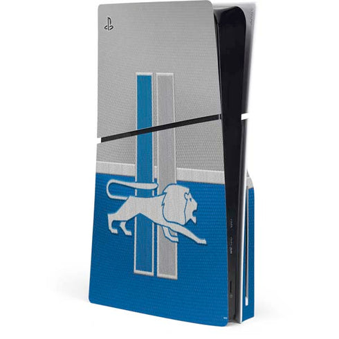 NFL Detroit Lions Vintage PS5 Slim Disk Console Skin