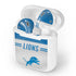 NFL Detroit Lions White Striped Apple AirPods Skin
