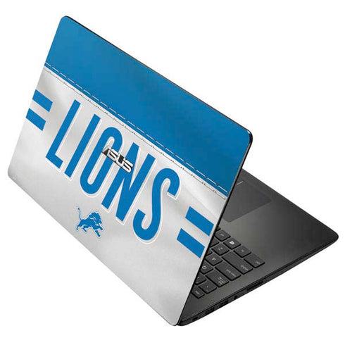 NFL Detroit Lions White Striped Asus X502CA 15.6 Skin