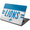 NFL Detroit Lions White Striped Dell Chromebook Skin