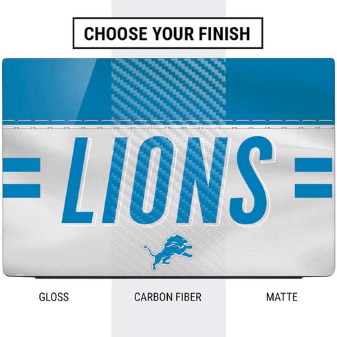NFL Detroit Lions White Striped Dell Vostro Skin
