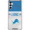NFL Detroit Lions White Striped Galaxy A15 5G Clear Case