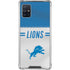 NFL Detroit Lions White Striped Galaxy A51 5G Clear Case