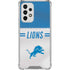 NFL Detroit Lions White Striped Galaxy A53 5G Clear Case