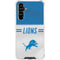 NFL Detroit Lions White Striped Galaxy A54 5G Clear Case