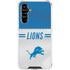 NFL Detroit Lions White Striped Galaxy A54 5G Clear Case