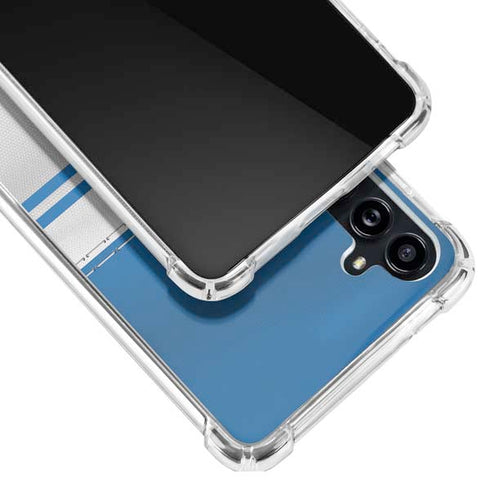 NFL Detroit Lions White Striped Galaxy A54 5G Clear Case
