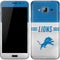 NFL Detroit Lions White Striped Galaxy J3 Skin