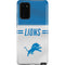 NFL Detroit Lions White Striped Galaxy Note20 5G Pro Case