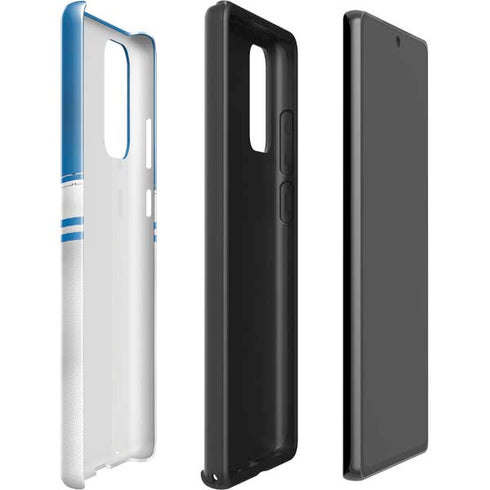 NFL Detroit Lions White Striped Galaxy Note20 5G Pro Case