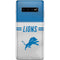 NFL Detroit Lions White Striped Galaxy S10 Plus Skin