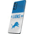 NFL Detroit Lions White Striped Galaxy S20 Fan Edition Skin