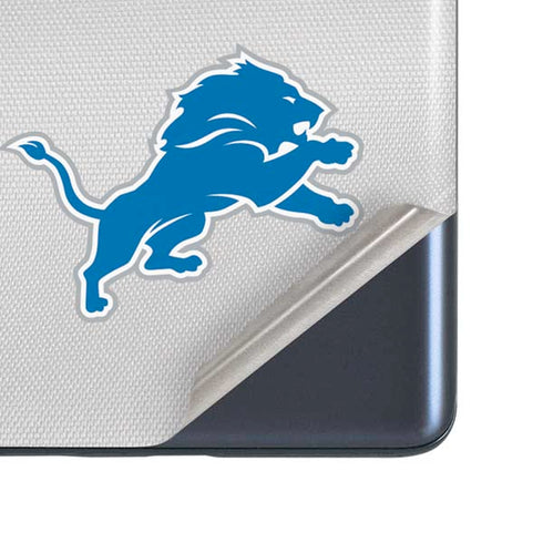NFL Detroit Lions White Striped Galaxy S20 Fan Edition Skin