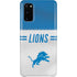 NFL Detroit Lions White Striped Galaxy S20 Lite Case