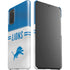 NFL Detroit Lions White Striped Galaxy S20 Lite Case