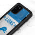 NFL Detroit Lions White Striped Galaxy S20 Plus Waterproof Case