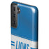 NFL Detroit Lions White Striped Galaxy S21 FE Pro Case