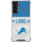 NFL Detroit Lions White Striped Galaxy S22 Clear Case