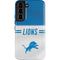 NFL Detroit Lions White Striped Galaxy S22 Pro Case