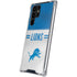 NFL Detroit Lions White Striped Galaxy S22 Ultra Clear Case