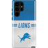 NFL Detroit Lions White Striped Galaxy S22 Ultra Pro Case