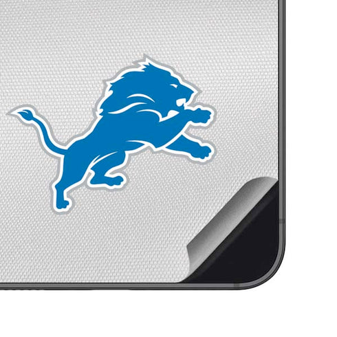 NFL Detroit Lions White Striped Galaxy S23 FE Skin