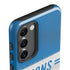 NFL Detroit Lions White Striped Galaxy S23 Plus Pro Case