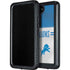 NFL Detroit Lions White Striped Galaxy S23 Plus Waterproof Case