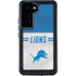 NFL Detroit Lions White Striped Galaxy S23 Waterproof Case