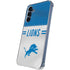 NFL Detroit Lions White Striped Galaxy S24 Clear Case