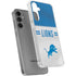 NFL Detroit Lions White Striped Galaxy S24 Plus Clear Case