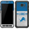 NFL Detroit Lions White Striped Galaxy S7 Active Skin