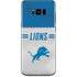 NFL Detroit Lions White Striped Galaxy S8 Plus Skin