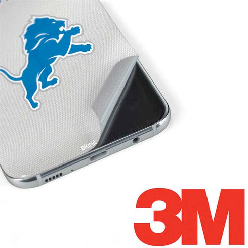NFL Detroit Lions White Striped Galaxy S8 Plus Skin