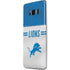 NFL Detroit Lions White Striped Galaxy S8 Skin