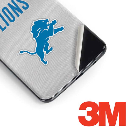 NFL Detroit Lions White Striped Galaxy S9 Skin