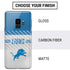 NFL Detroit Lions White Striped Galaxy S9 Skin