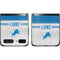 NFL Detroit Lions White Striped Galaxy Z Flip Skin