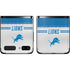 NFL Detroit Lions White Striped Galaxy Z Flip Skin