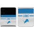 NFL Detroit Lions White Striped Galaxy Z Flip4 5G Skin